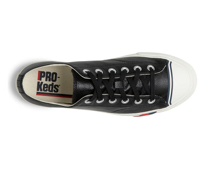 Women Unisex Royal Lo Classic Leather Black - Keds