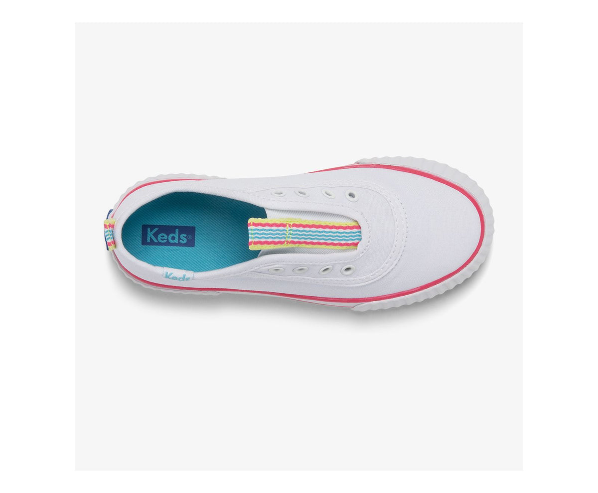 Girls Big Kid's Topkick Washable Slip-On White - Keds