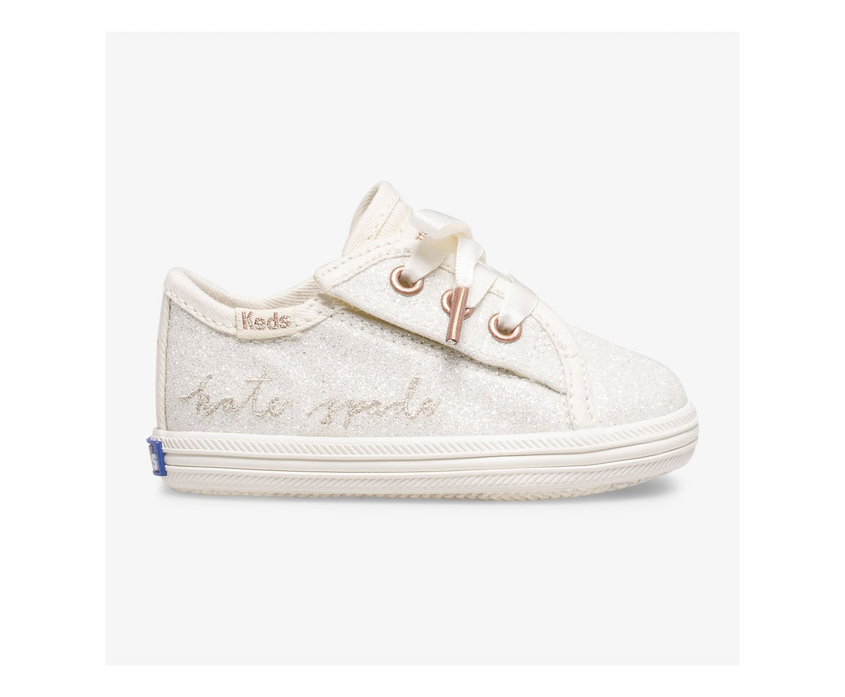 Girls Little Kid's Keds x ksny Kickstart Ivory Glitter Crib Ivory - Keds