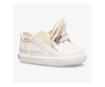 Girls Little Kid's Keds x ksny Kickstart Ivory Glitter Crib Ivory - Keds