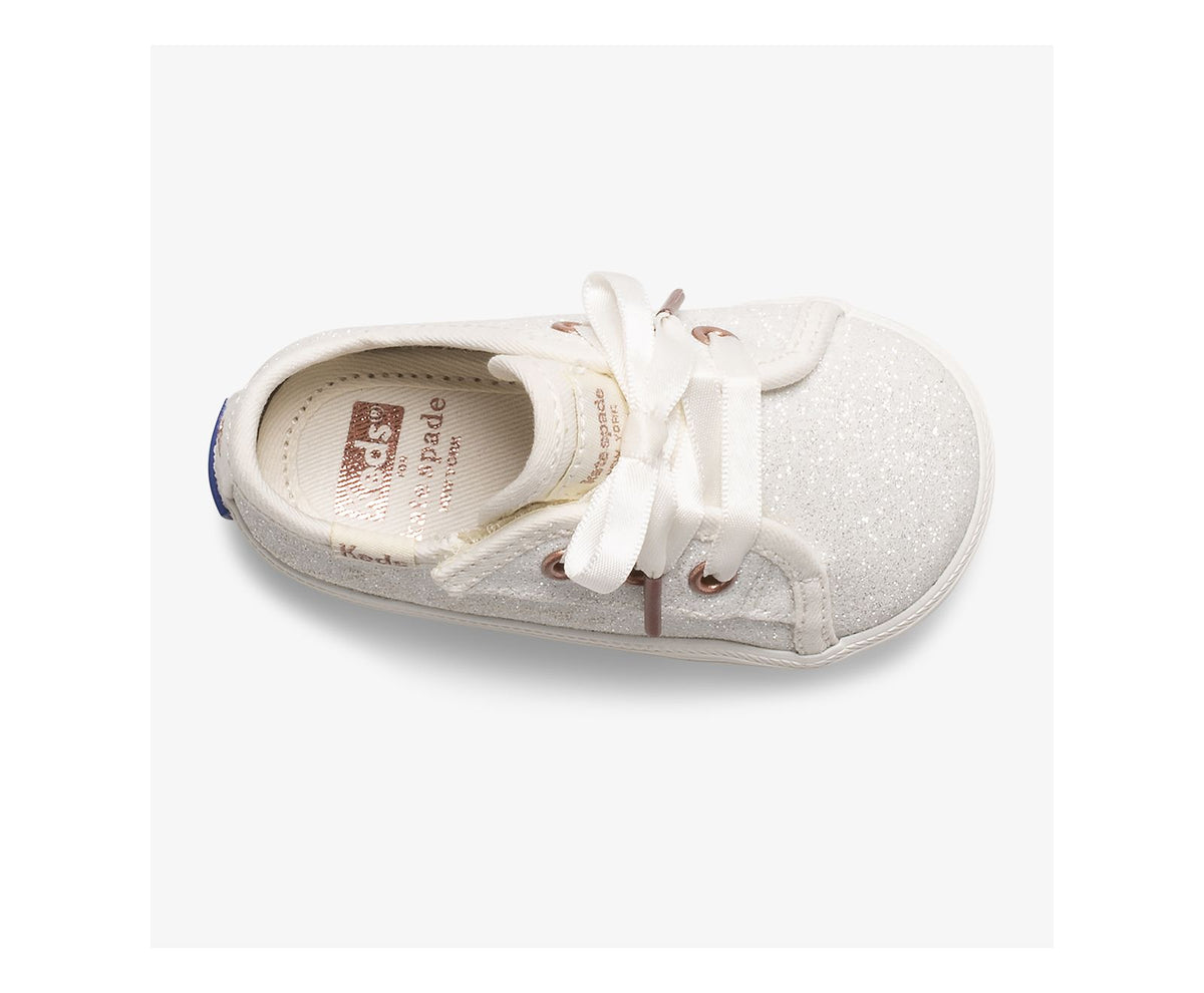 Girls Little Kid's Keds x ksny Kickstart Ivory Glitter Crib Ivory - Keds