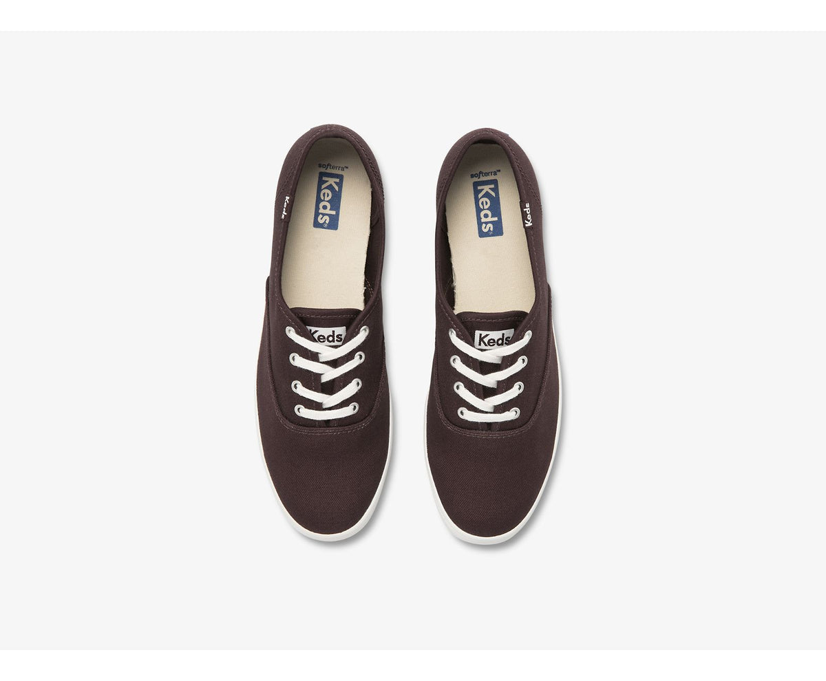Women Champion Washable Feat. Organic Canvas Burgundy - Keds