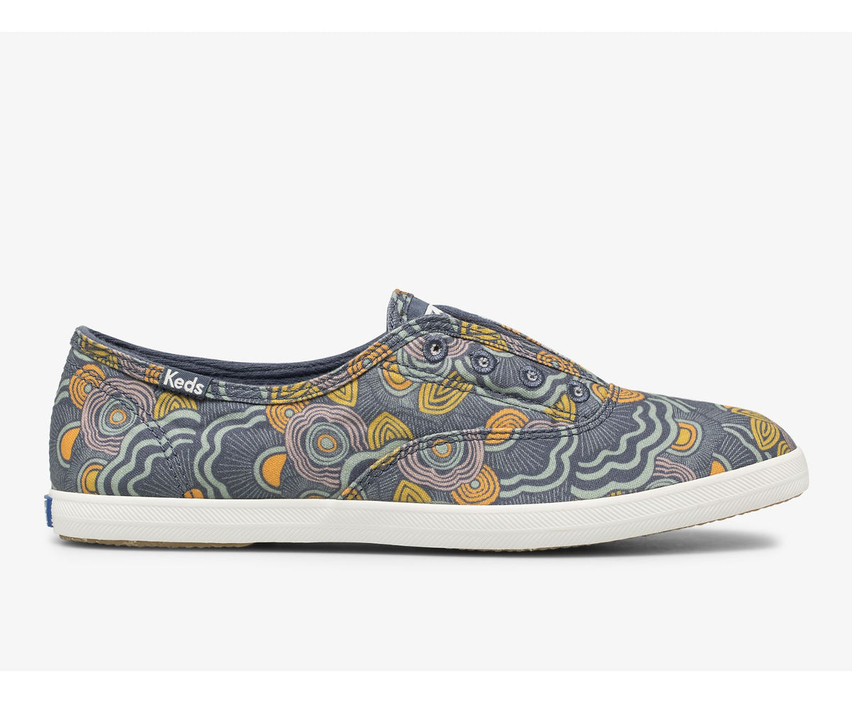 Women Chillax Washable Ripple Feat. Organic Cotton Twill Navy - Keds