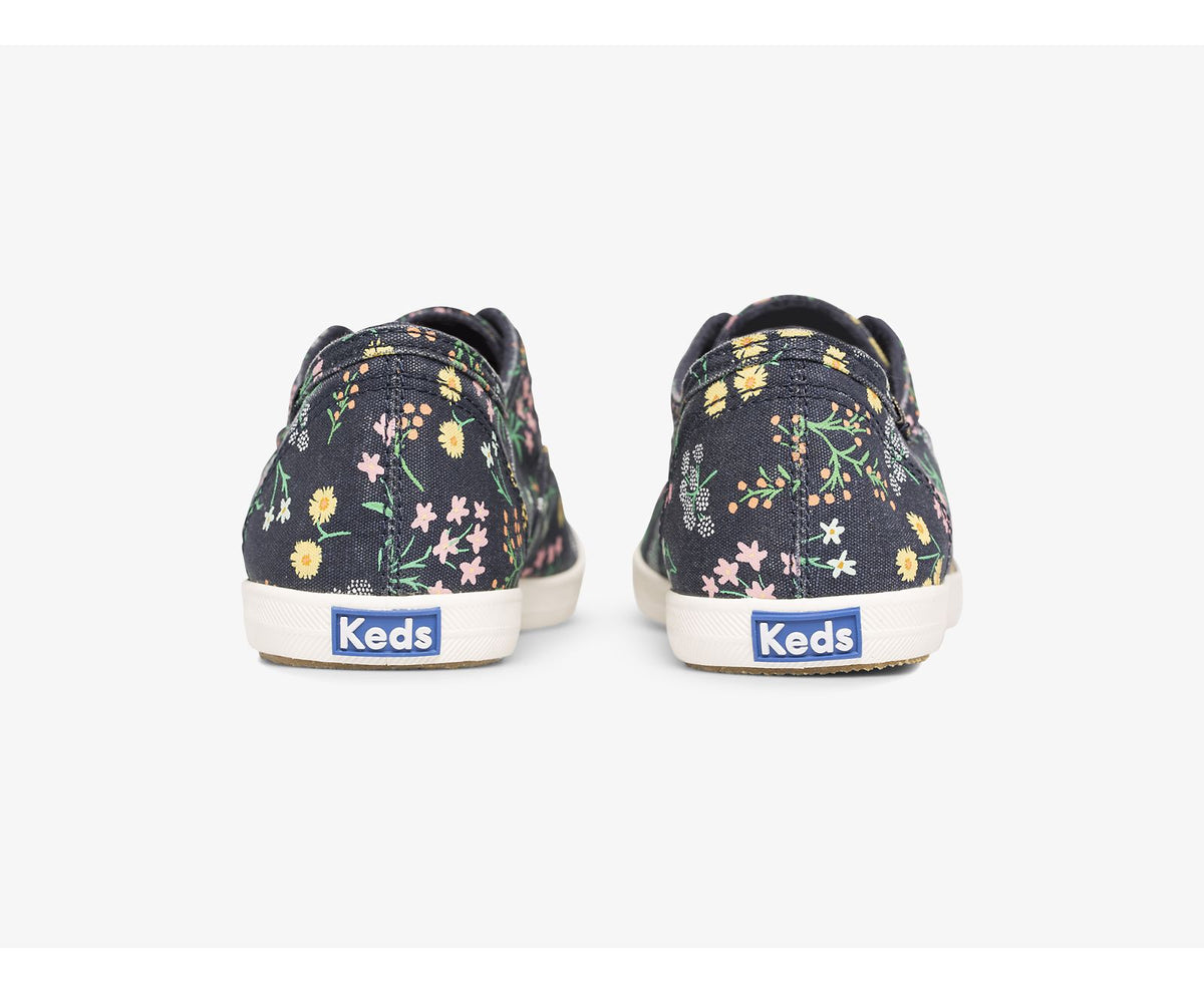 Women Keds x Rifle Paper Co. Chillax Petite Fleurs Printed Navy Multi - Keds
