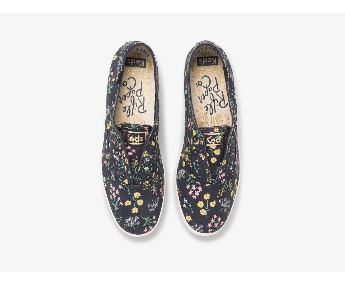 Women Keds x Rifle Paper Co. Chillax Petite Fleurs Printed Navy Multi - Keds