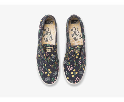 Women Keds x Rifle Paper Co. Chillax Petite Fleurs Printed Navy Multi - Keds