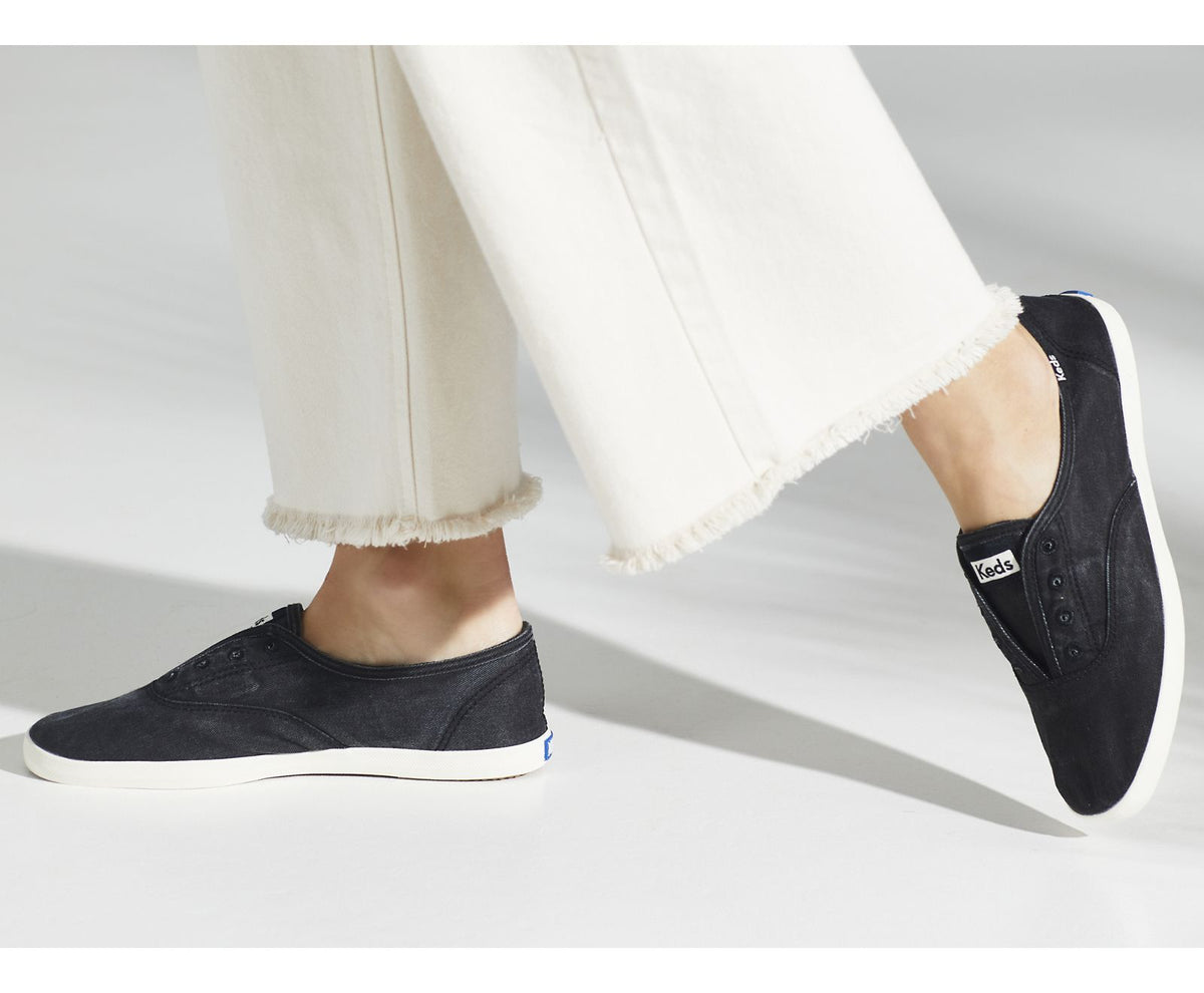 Women Chillax Washable Feat. Organic Cotton Charcoal - Keds
