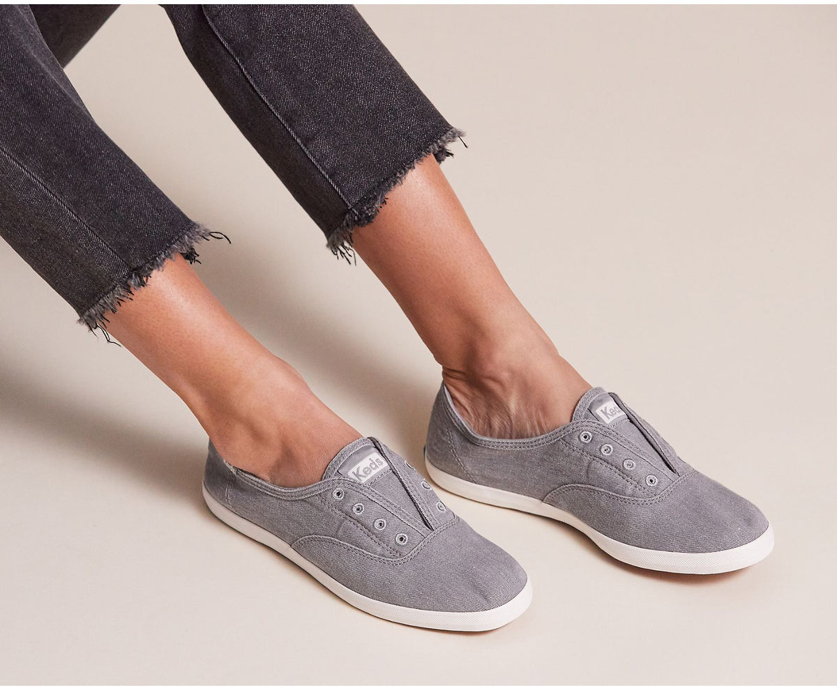 Women Chillax Washable Feat. Organic Cotton Medium Grey - Keds