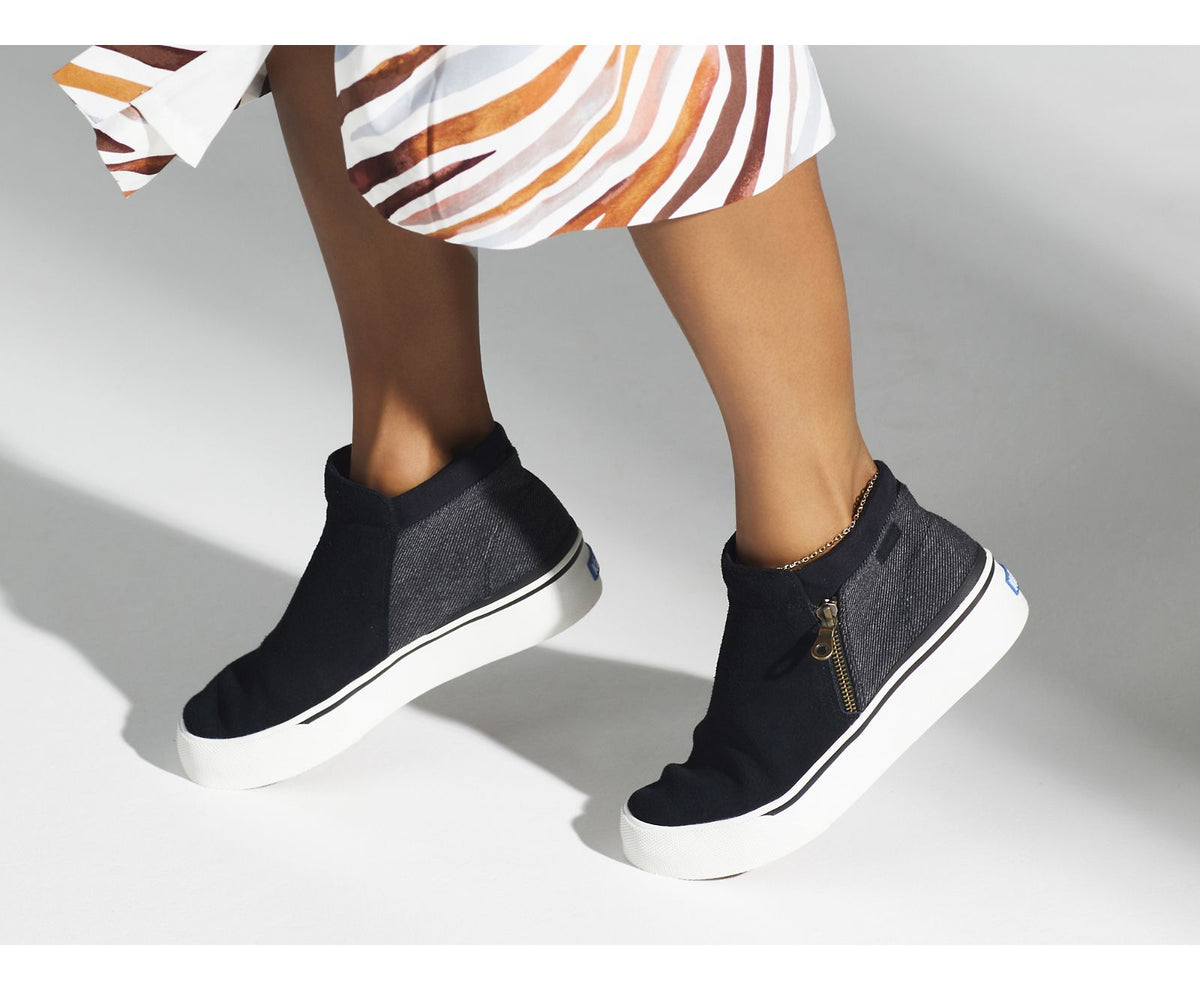 Women Cooper Zip Bootie Black - Keds