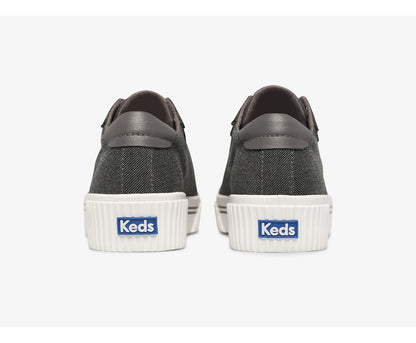 Women Crew Kick Alto Soft Twill Gray - Keds