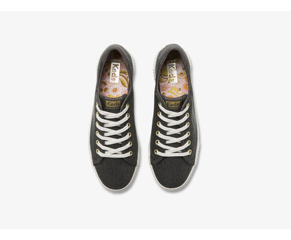 Women Crew Kick Alto Soft Twill Gray - Keds