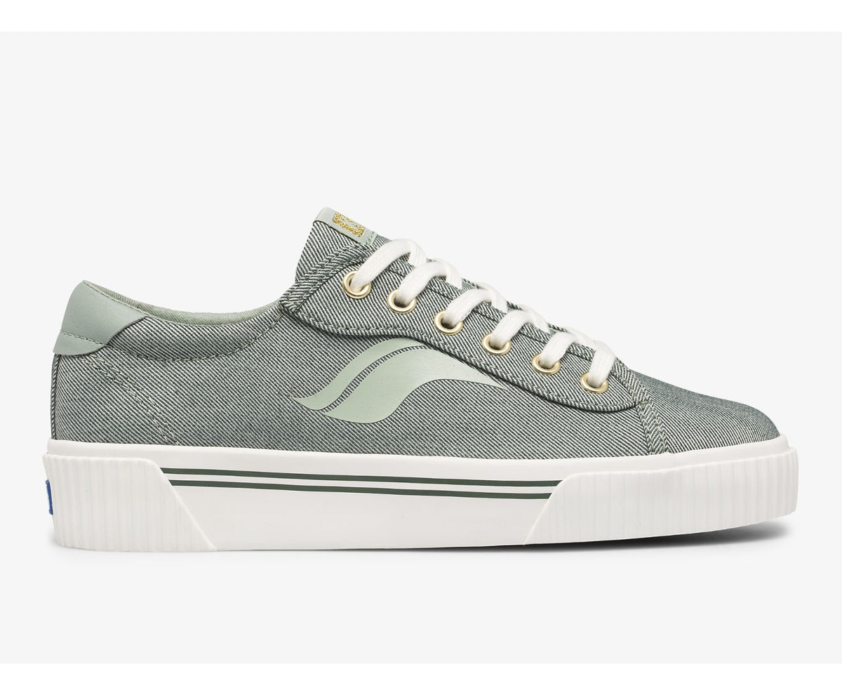 Women Crew Kick Alto Soft Twill Olive - Keds