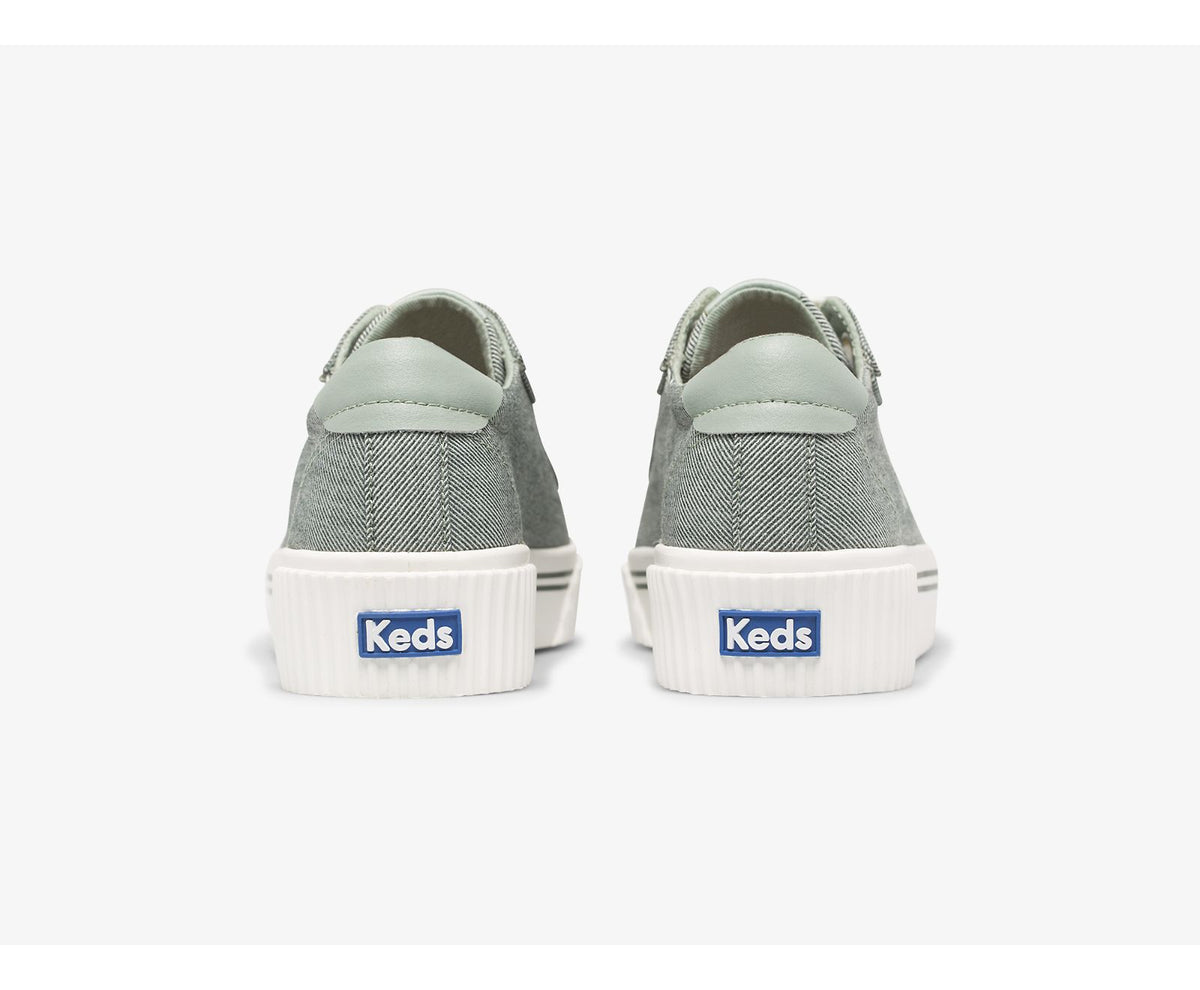 Women Crew Kick Alto Soft Twill Olive - Keds