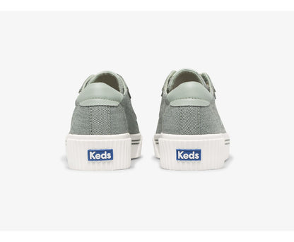 Women Crew Kick Alto Soft Twill Olive - Keds