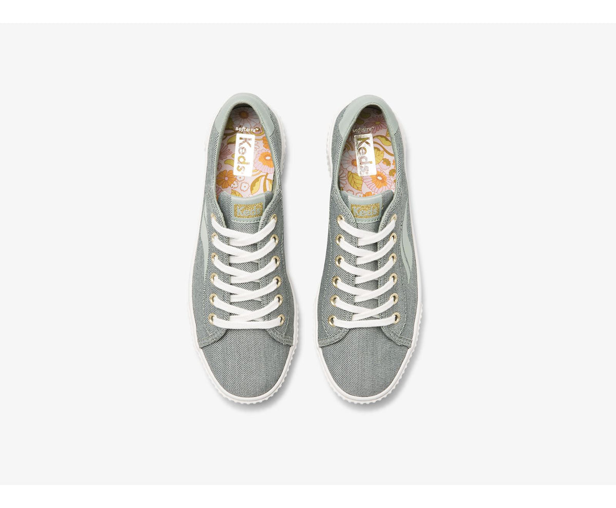 Women Crew Kick Alto Soft Twill Olive - Keds
