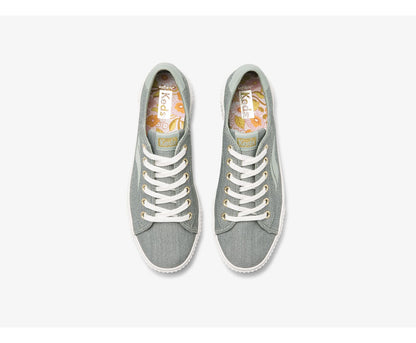 Women Crew Kick Alto Soft Twill Olive - Keds
