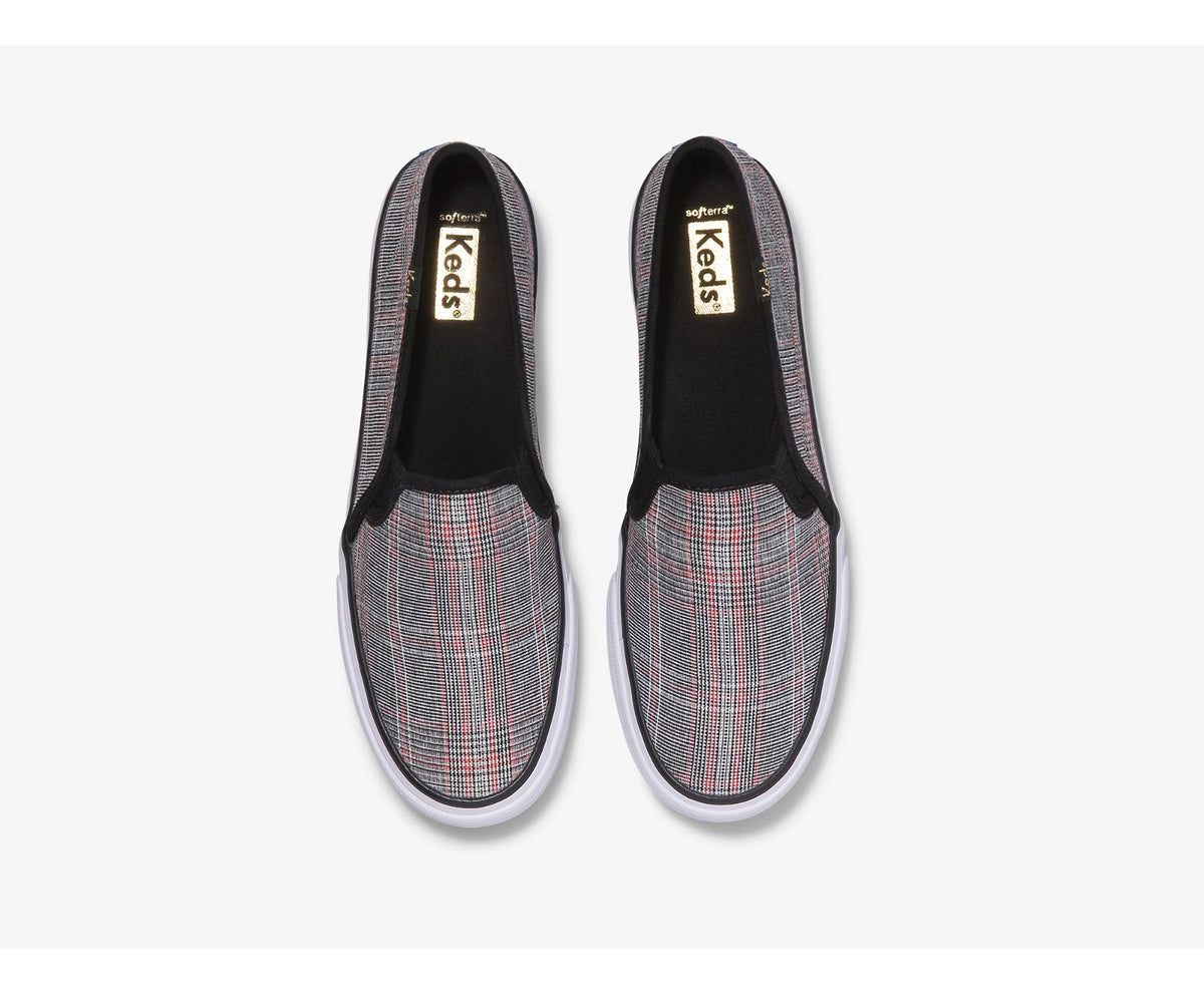Women Double Decker Plaid Black Multi - Keds