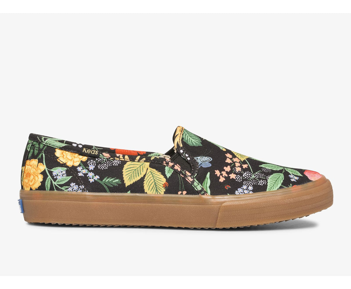 Women Keds x Rifle Paper Co. Double Decker Botanical Black Multi - Keds