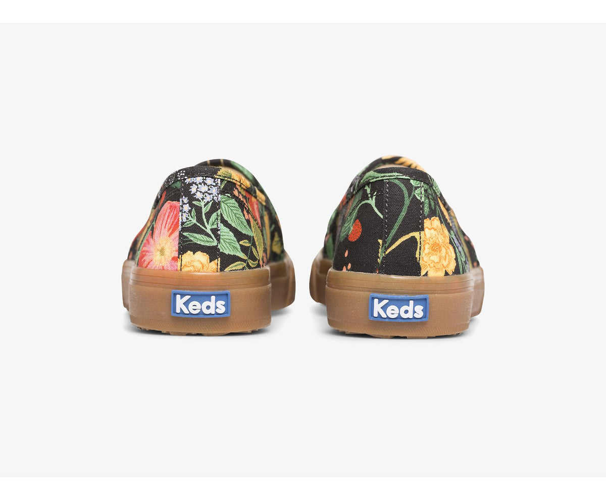 Women Keds x Rifle Paper Co. Double Decker Botanical Black Multi - Keds