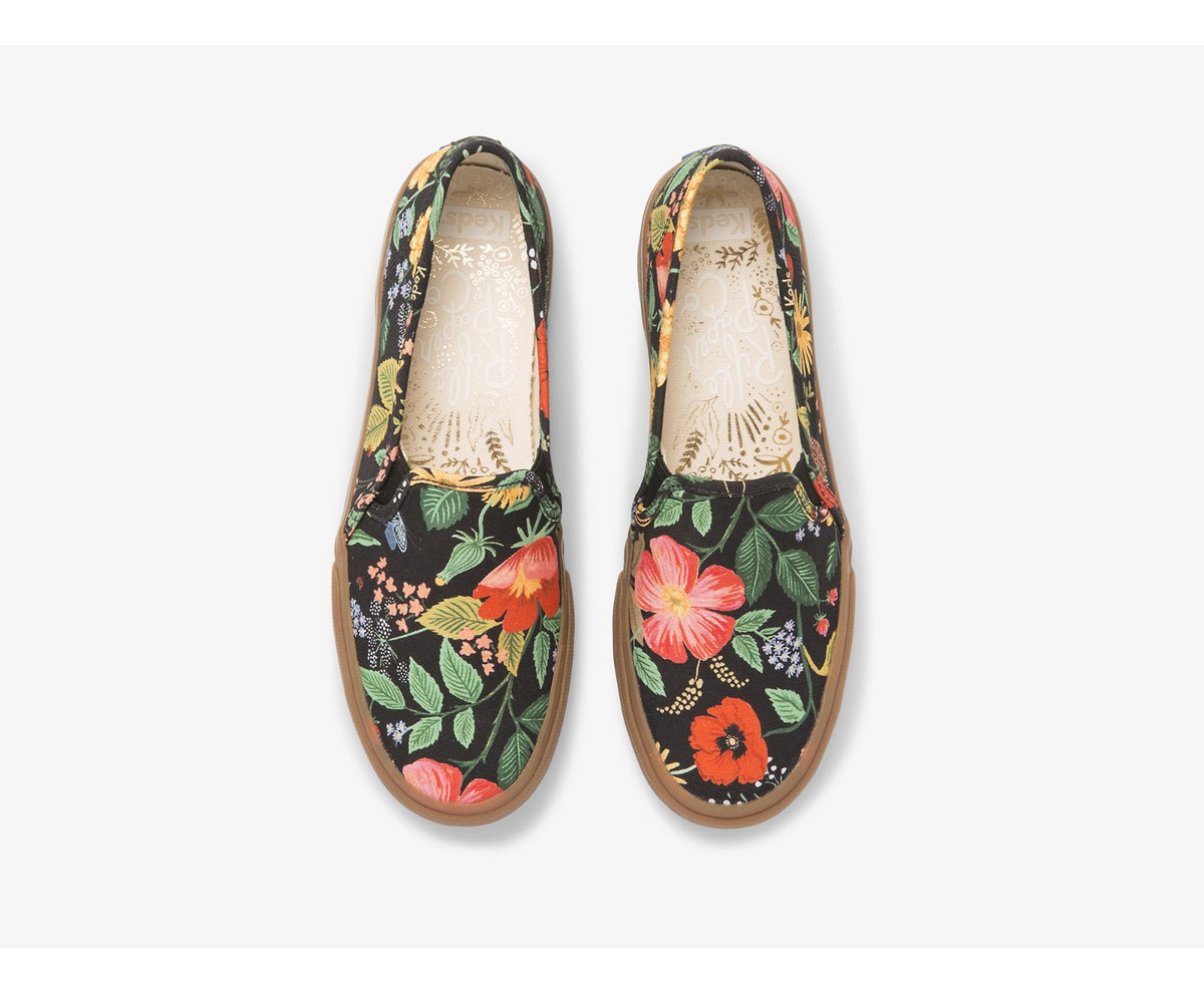 Women Keds x Rifle Paper Co. Double Decker Botanical Black Multi - Keds