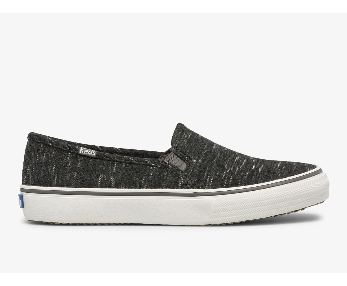 Women Double Decker Speckle Jersey Charcoal - Keds