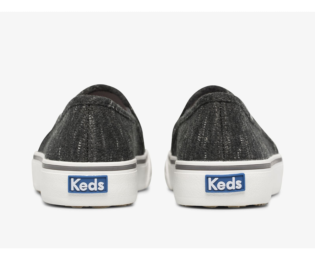 Women Double Decker Speckle Jersey Charcoal - Keds