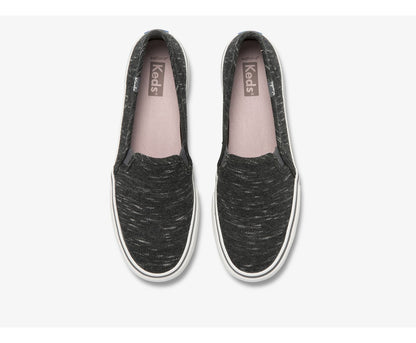 Women Double Decker Speckle Jersey Charcoal - Keds