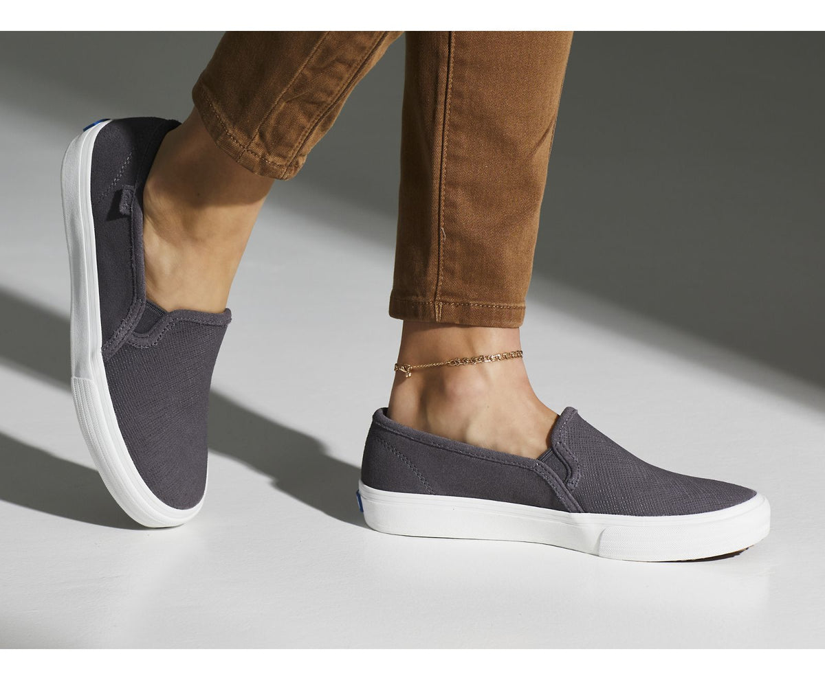 Women Double Decker Suede Smoke - Keds