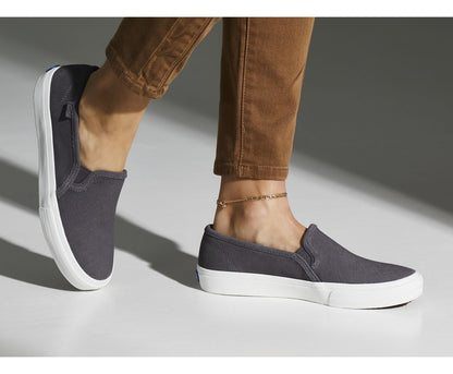 Women Double Decker Suede Smoke - Keds