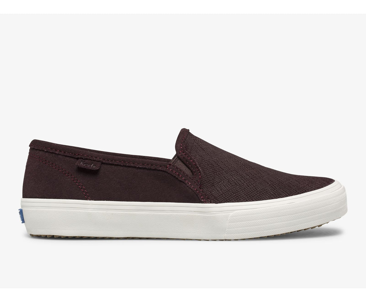 Women Double Decker Suede Burgundy - Keds