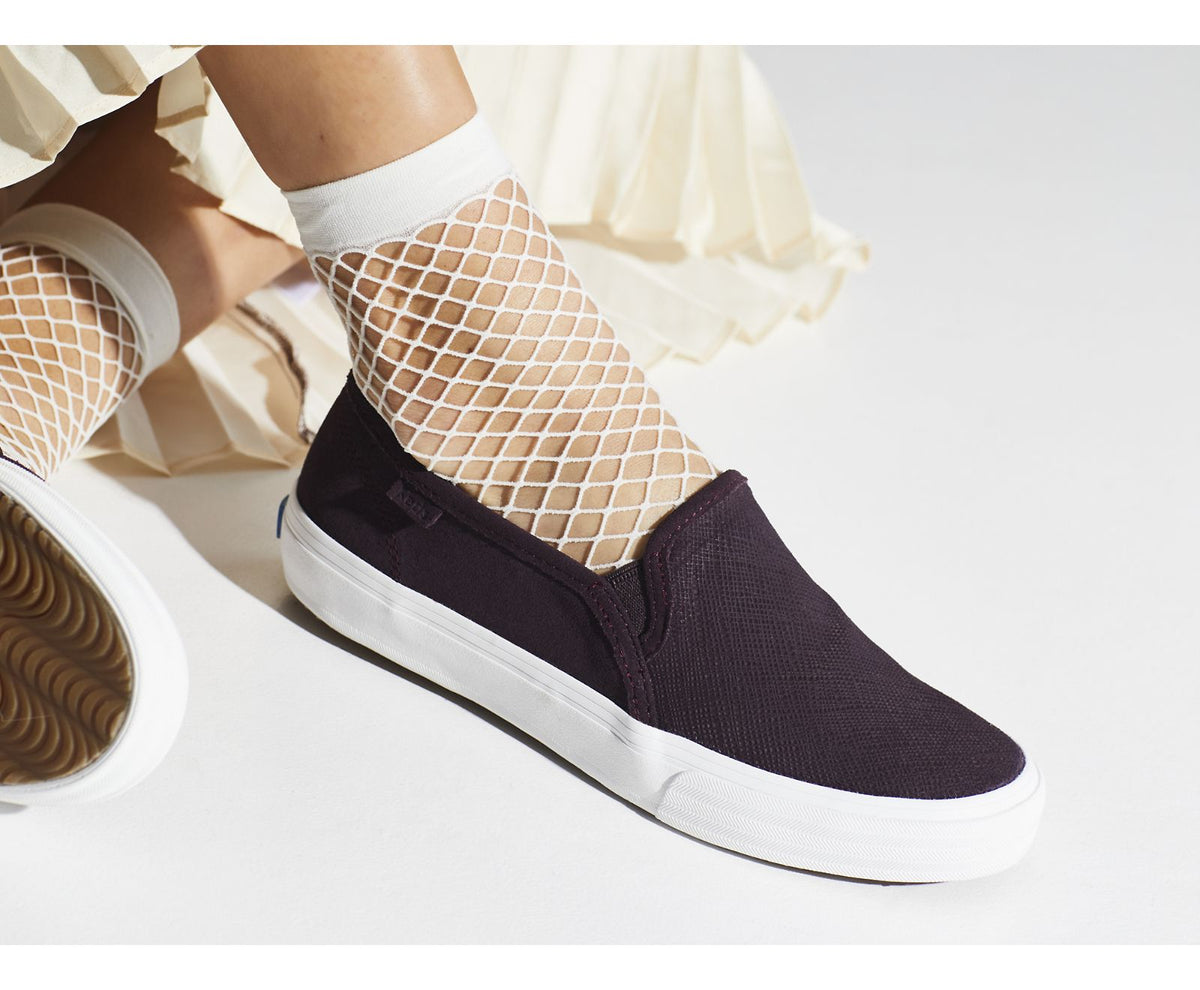 Women Double Decker Suede Burgundy - Keds