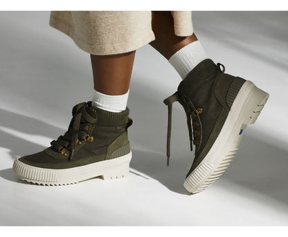 Women Fielder Boot Suede/Nylon Thinsulate™ Olive - Keds