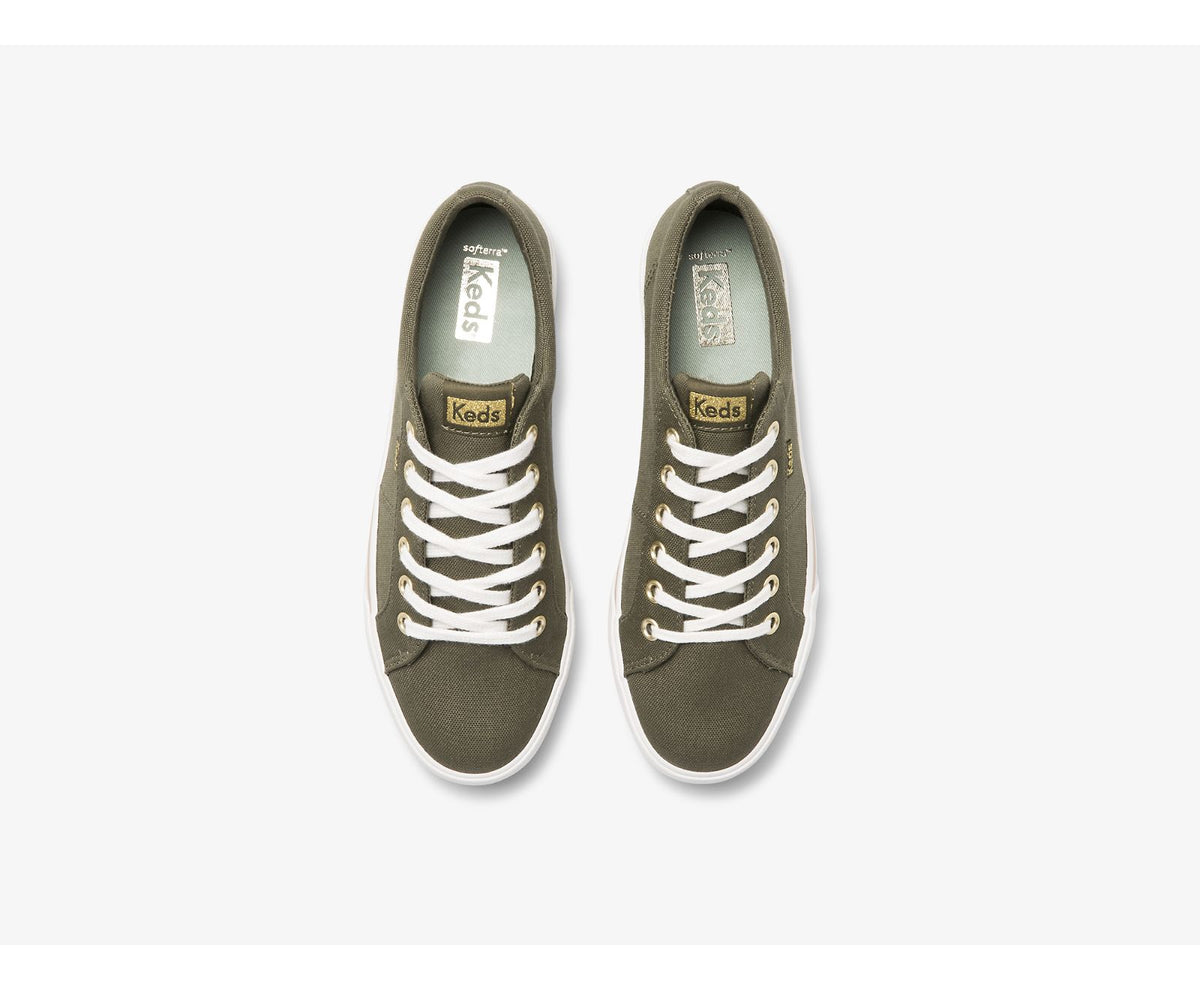 Women Jump Kick Duo Feat. Organic Cotton Olive - Keds