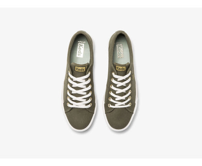 Women Jump Kick Duo Feat. Organic Cotton Olive - Keds