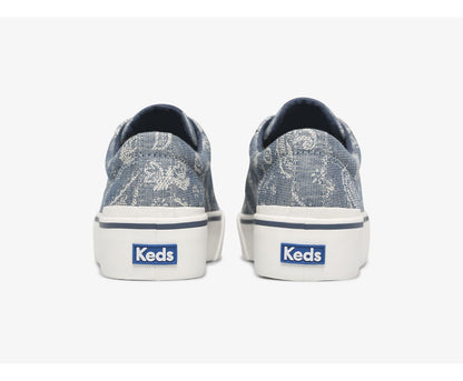 Women Jump Kick Duo Feat. Organic Cotton Bandana Indigo - Keds