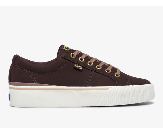 Women Jump Kick Duo Vegan Soft Buck Burgundy - Keds