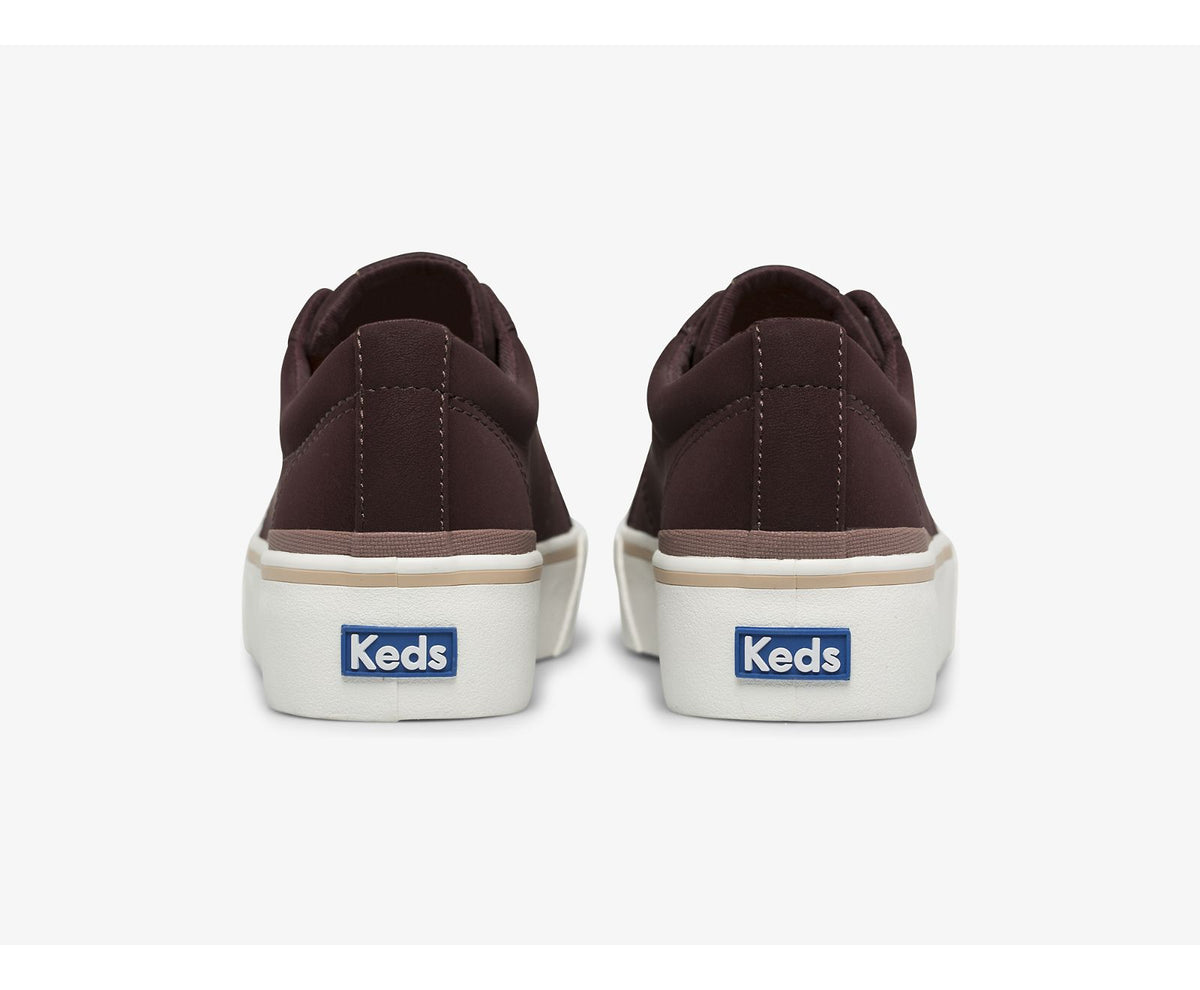 Women Jump Kick Duo Vegan Soft Buck Burgundy - Keds
