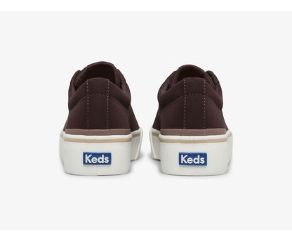 Women Jump Kick Duo Vegan Soft Buck Burgundy - Keds