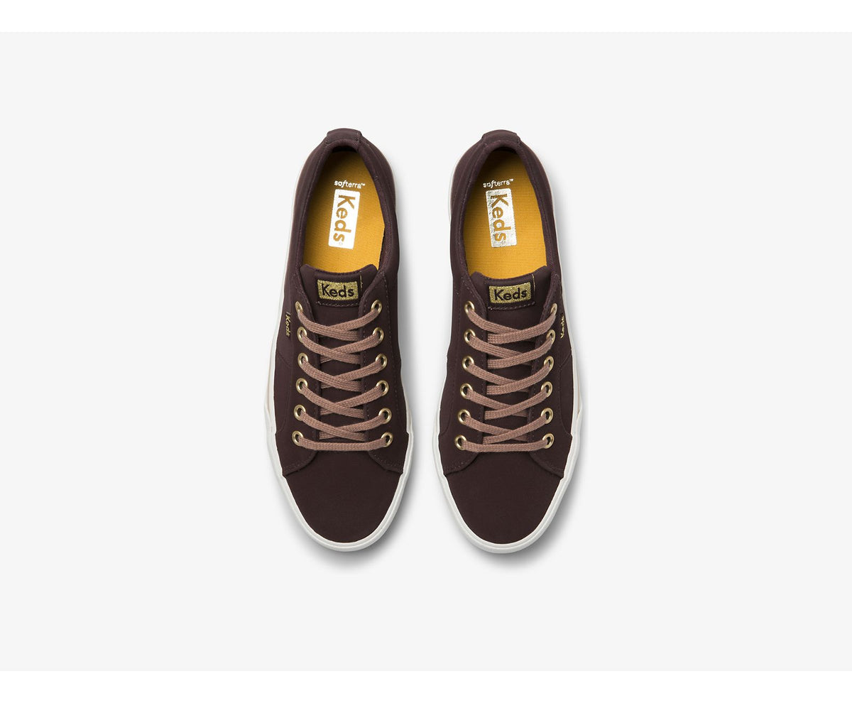 Women Jump Kick Duo Vegan Soft Buck Burgundy - Keds