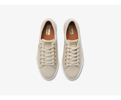 Women Jump Kick Duo Vegan Soft Buck + Croc Emboss Latte - Keds