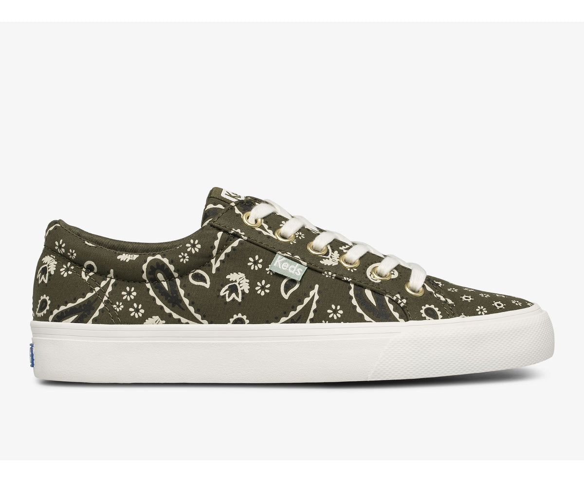 Women Jump Kick Feat. Organic Bandana Olive - Keds