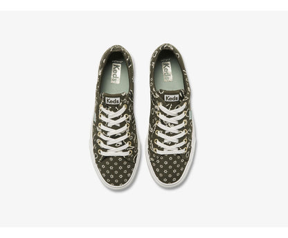 Women Jump Kick Feat. Organic Bandana Olive - Keds