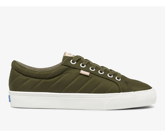 Women Jump Kick Water Resistant Quilted Puffer Olive - Keds