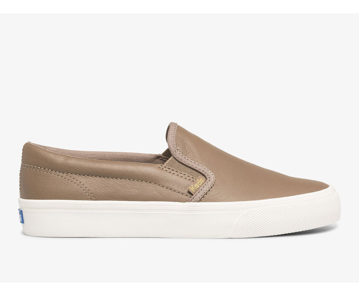 Women Jump Kick Slip Leather Walnut - Keds