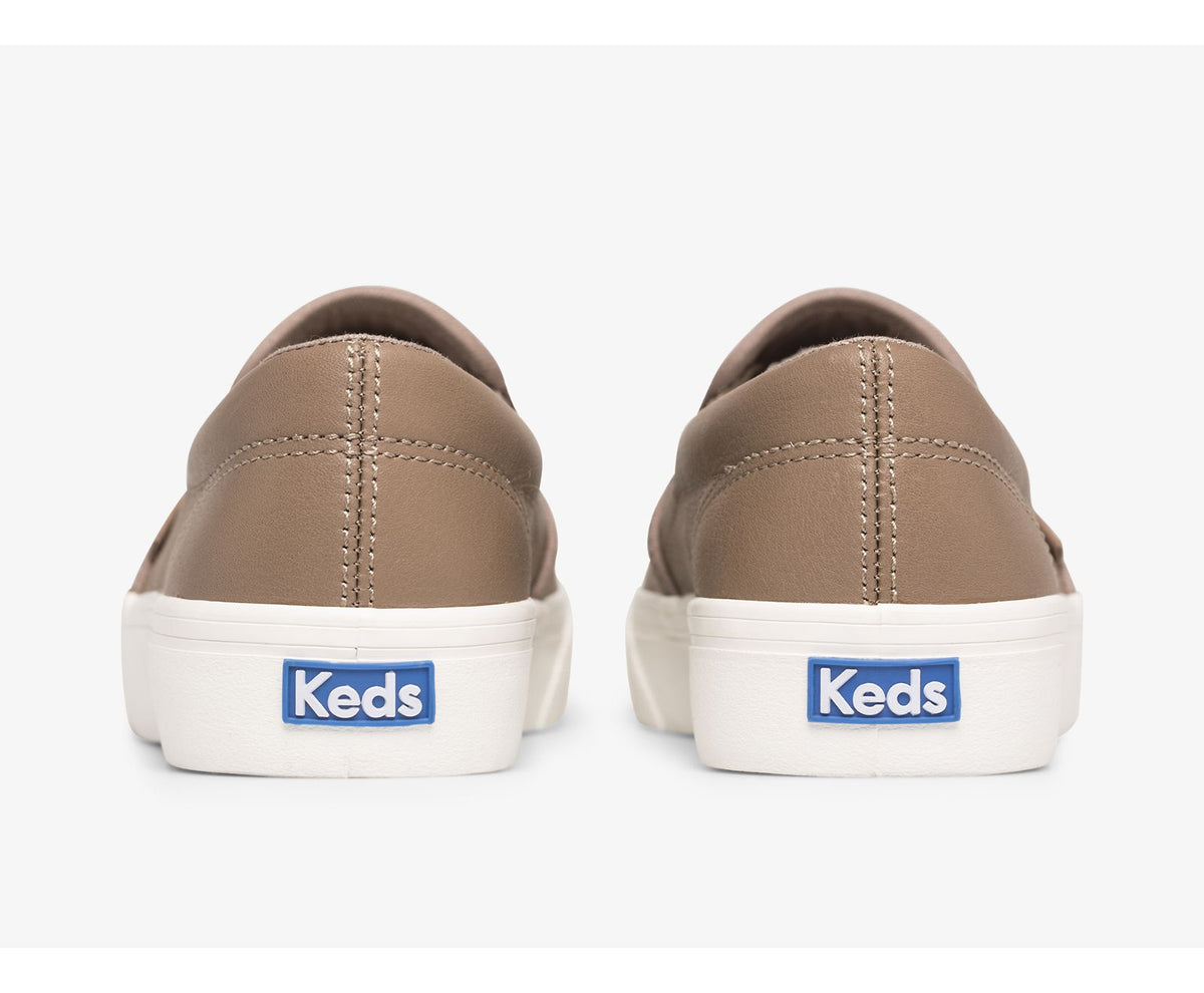 Women Jump Kick Slip Leather Walnut - Keds