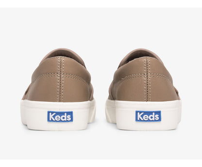 Women Jump Kick Slip Leather Walnut - Keds
