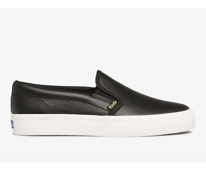 Women Jump Kick Slip Leather Black - Keds
