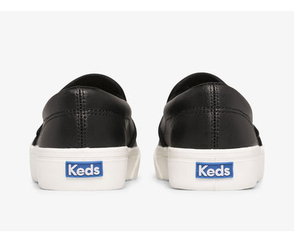 Women Jump Kick Slip Leather Black - Keds