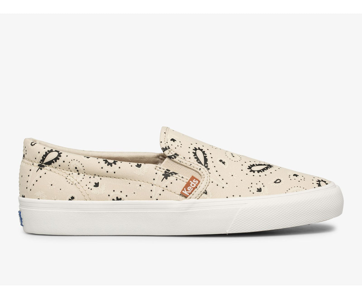 Women Jump Kick Slip Feat. Organic Cotton Paisley Latte - Keds