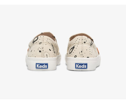 Women Jump Kick Slip Feat. Organic Cotton Paisley Latte - Keds